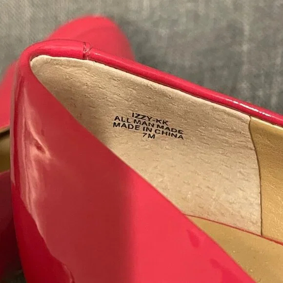 NWOT Kelly and Katie Izzy Peep Toe Patent Pump Heel in Pink Women's Size 7M - Picture 5 of 8